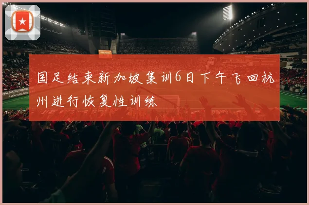 国足结束新加坡集训6日下午飞回杭州进行恢复性训练